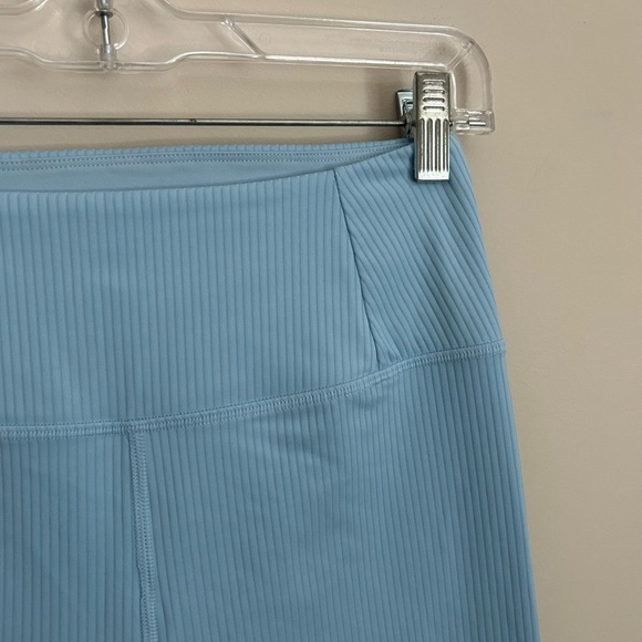 girlfriend collective Light Blue Ribbed Leggings Size Medium - Picture 2 of 7